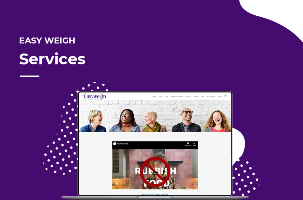 Easy Weigh Services Website Design – Website Laptop Mock Up – Built by The Digital Bakery Creative Agency in Dundalk Louth