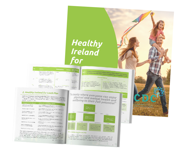 Example of Healthy Ireland Booklet - Brochure Design by The Digital Bakery Creative Agency in Dundalk Louth